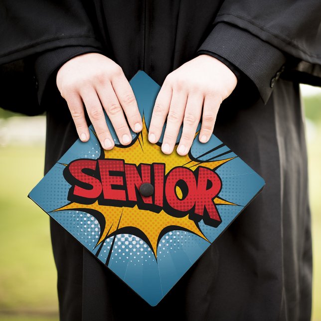 Super Hero Senior Graduation Cap Topper (Creator Uploaded)