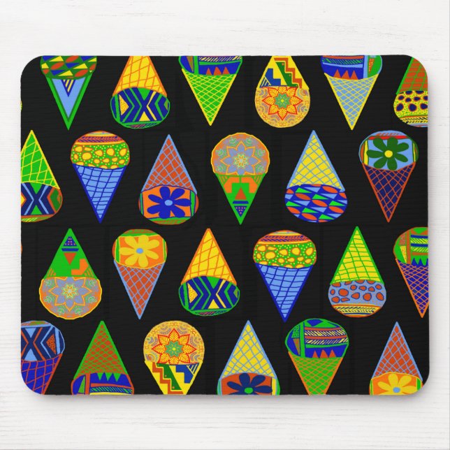 Super Heroes Ice Cream Cones Mouse Pad (Front)