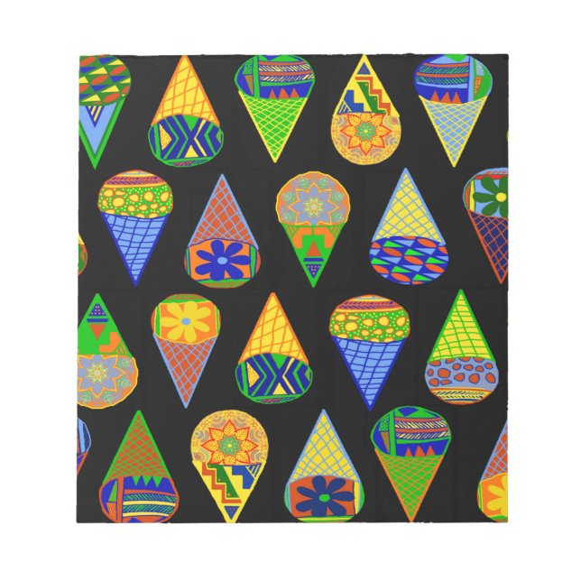 Super Heroes Ice Cream Cones Notepad (Front)
