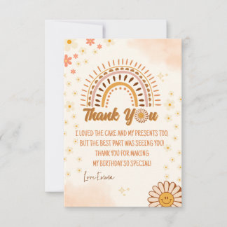 super hippie Bright & élégant Merci d'anniversaire