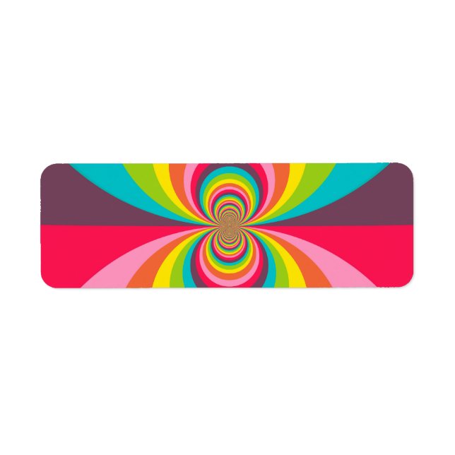 Super Hippie rétro Vintage Rainbow Kaleidoscope (Devant)