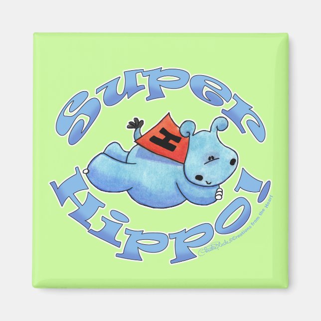 Super Hippo Magnet (Front)