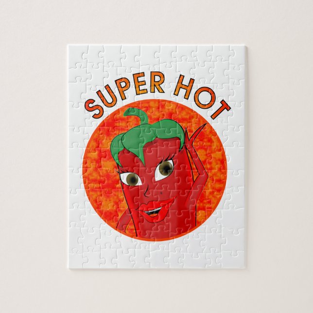 Super Hot Pepper Diva Jigsaw Puzzle (Vertical)