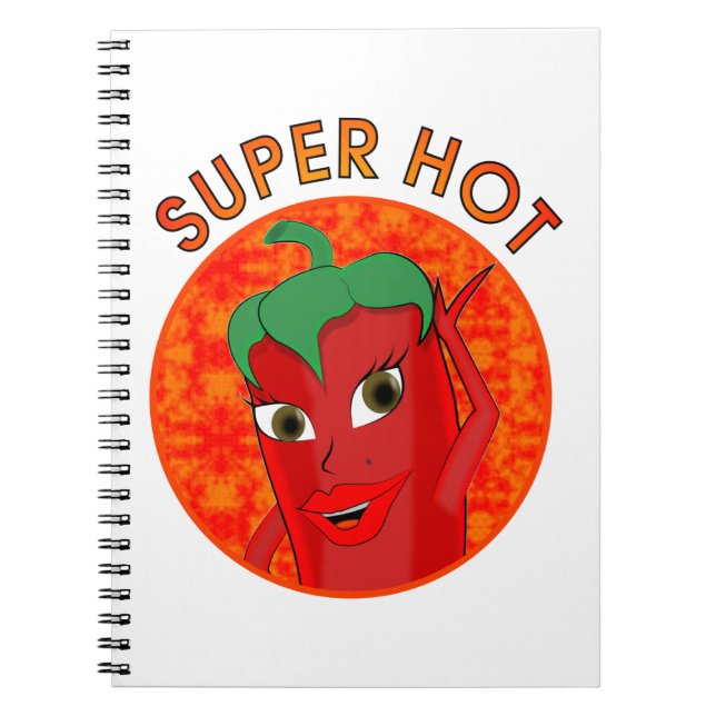 Super Hot Pepper Diva Notebook (Front)