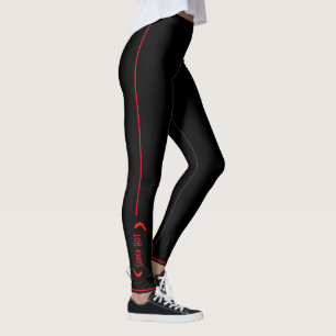Super Hot Red Green Peppers Leggings