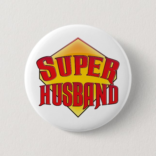 Super Husband 2 Inch Round Button (Front)