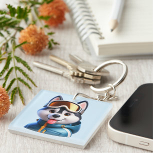Super Husky Adventurer Keychain