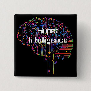 Super Intelligence Technology 2 Inch Square Button