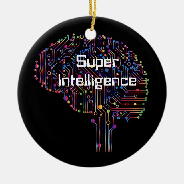 Super Intelligence Technology Ceramic Ornament (Front)