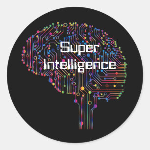 Super Intelligence Technology Classic Round Sticker