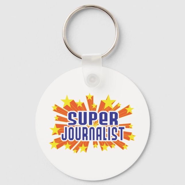 Super Journalist Keychain (Front)
