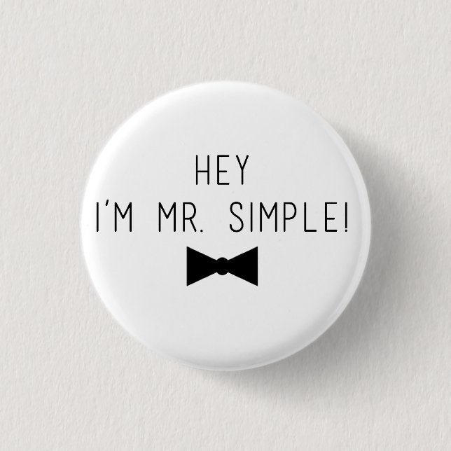 Super Junior "Mr. Simple" Button (Front)