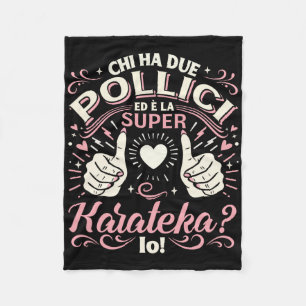 Super Karateka - Regalo Karate Ragazza Karate Donn Fleece Blanket