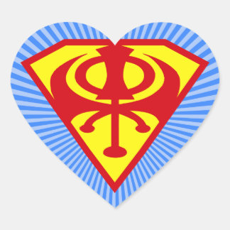 Super Khanda Heart Sticker
