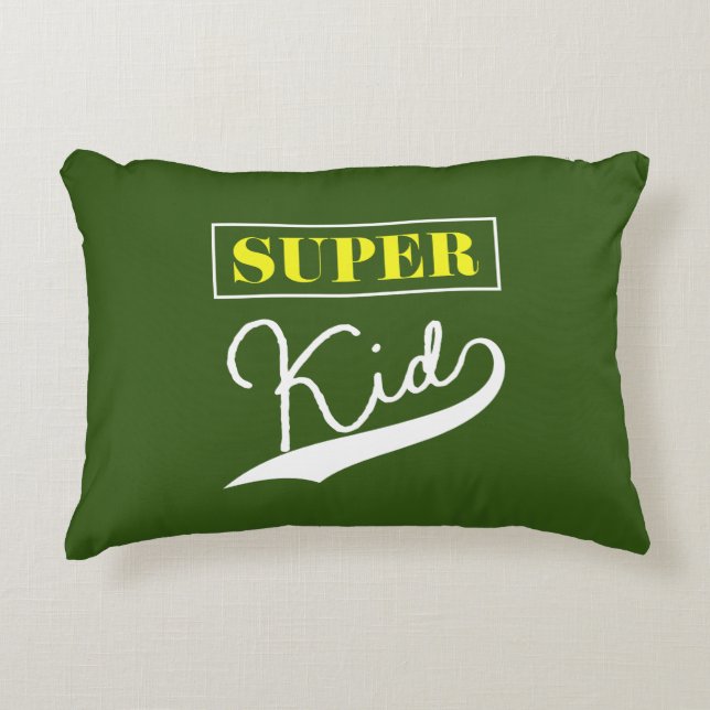 Super Kid  Accent Pillow (Front)