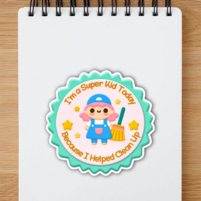 Super Kid – Helped Clean Up Sticker  (Creator Uploaded)