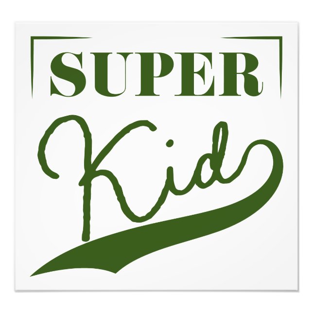 Super Kid Photo Print (Front)