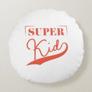 Super Kid Round Pillow