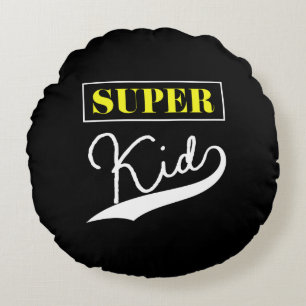 Super Kid  Round Pillow