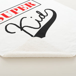 Super Kid  Sherpa Blanket