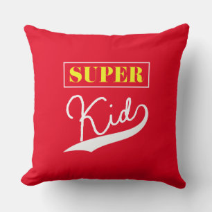 Super Kid  Throw Pillow