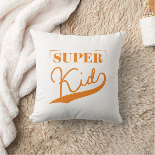 Super Kid Throw Pillow
