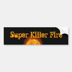 SUPER KILLER FIRE logo sticker