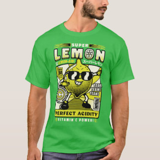 Super Lemon Power Funny Fruit by Tobe Fonseca T-Shirt