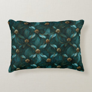 Super Luxe Teal & Gold Accent Pillow