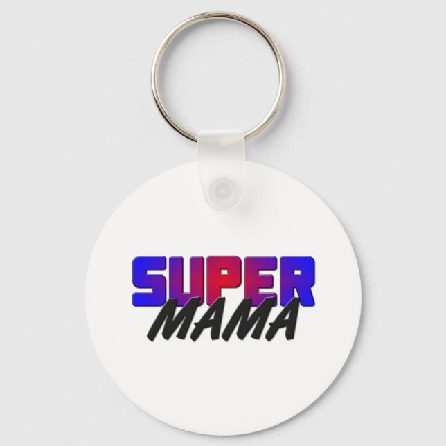 Super Mama Keychain (Front)