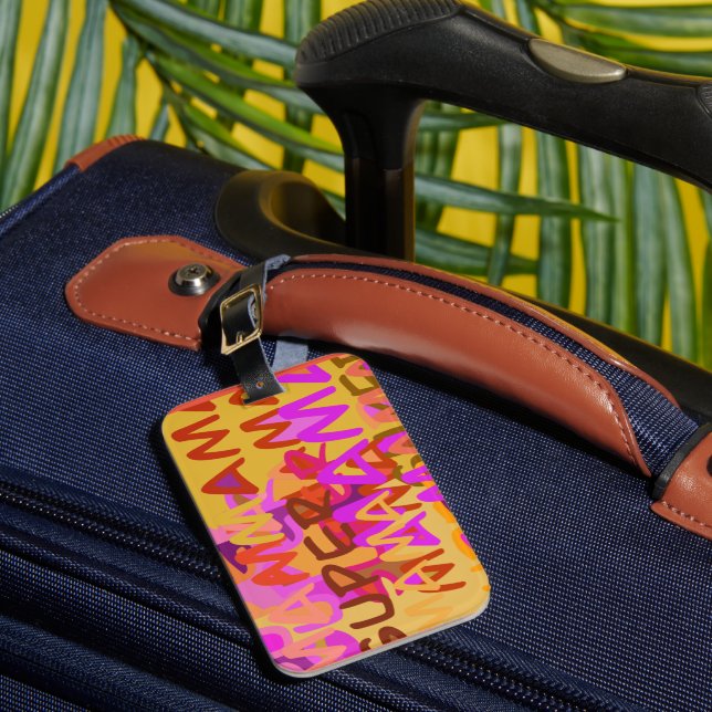 Super mama luggage tag (Front Insitu 1)