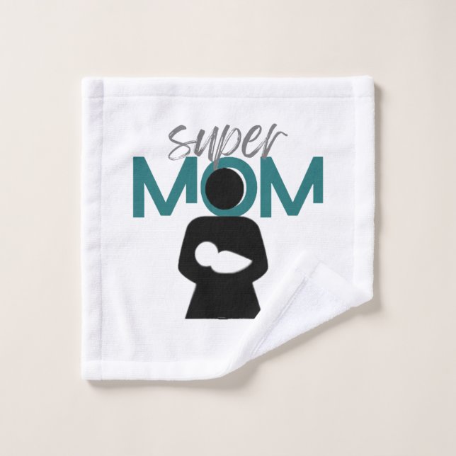 Super Maman - Laver le linge (Gant de toilette)
