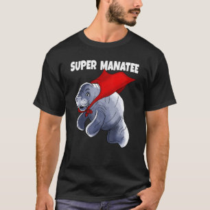 Super Manatee Funny Graphic T-Shirt