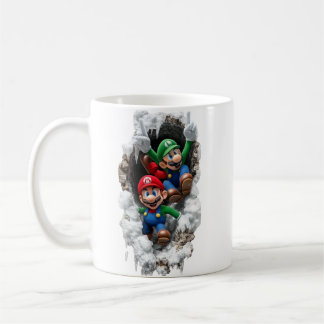 Super Mario & Luigi 3D Wall-Burst Coffee Mug