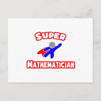 Super Mathematician Postcard