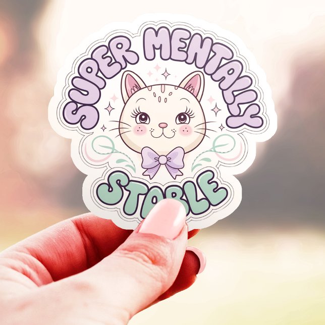 Super Mentally Stable Ironic Cat Vinyl (Creator Uploaded)