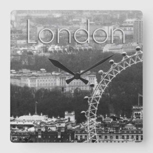 Super! Millennium Wheel London Square Wall Clock