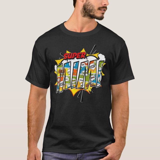 Super Mimi Comic Style Family Gift For Superhero G T-Shirt (Front)