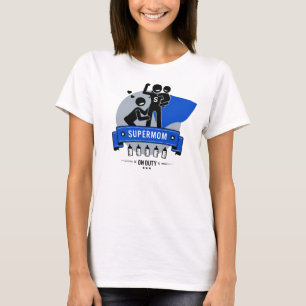 Super Mom blue cape T-Shirt