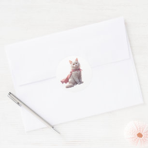 Super Mom Cat Hero Sticker – Cute Pink Gift