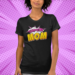 Super Mom Comic Book Birthday Party T-Shirt