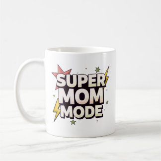 Super Mom Comic Style Mug | Ceramic Coffee Cup 