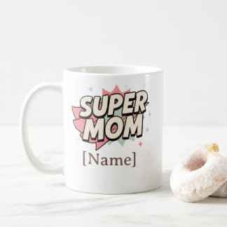 Super Mom Comic Style personilized Mug 