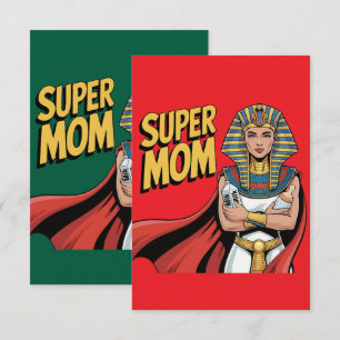 Super Mom Egyptian Queen Mother's Day Thank You Card