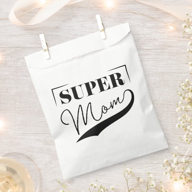 Super Mom Favour Bag (Clipped)