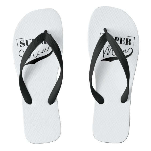 Super Mom Flip Flops (Footbed)