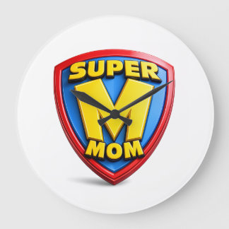 Super Mom Gifts for Super Moms Large Clock