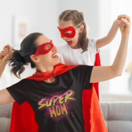 Super Mom Graffiti-Inspired  Tri-Blend Shirt