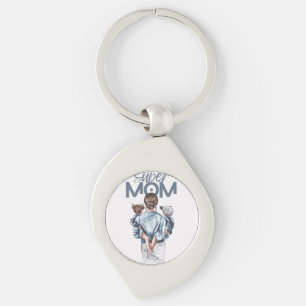 Super Mom – Heartwarming Motherhood & Family Love Keychain
