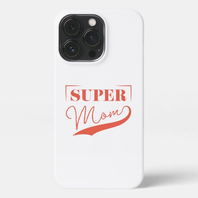 Super Mom iPhone Case (Back)